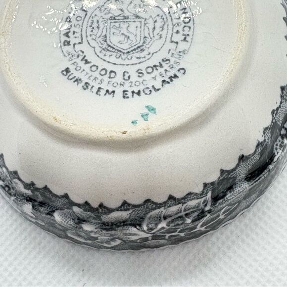 Vintage 1950s Wood and Sons, England Woodland pattern Ironstone trinket Bowl - Picture 8 of 12